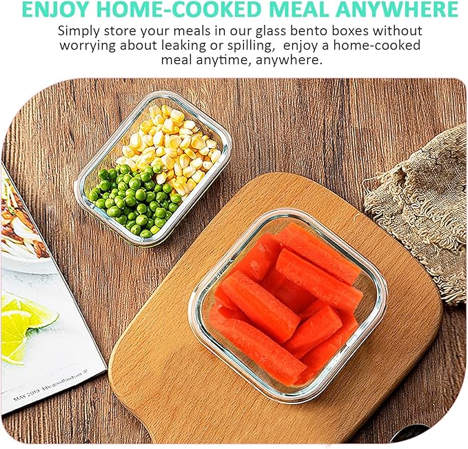 KOMUEE 24 Pieces Glass Food Storage Containers Set,Glass Meal Prep Containers-Stackable Airtight Glass Storage Containers with lids,Freezer, Microwave, Oven Safe,White