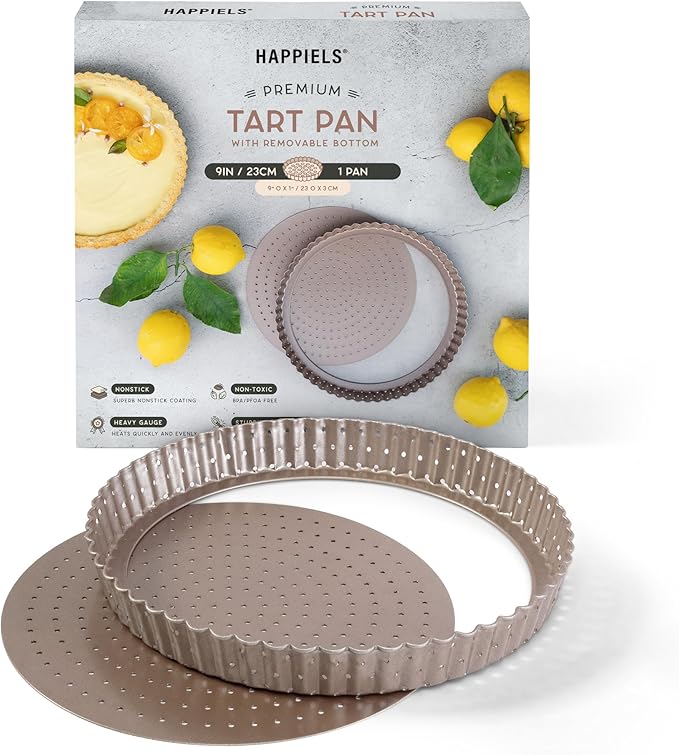 HAPPIELS 5 x 9 inch Nonstick Loaf Pan 1lb for Oven Baking, PFOA & BPA Free