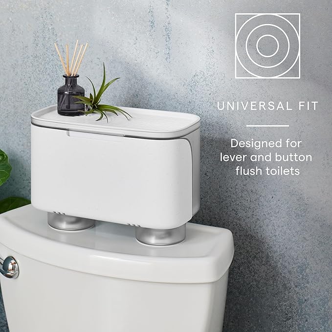YouCopia Hideaway Toilet Cabinet, Over The Toilet Bathroom Organizer for Paper Rolls, Wipes and Accessories