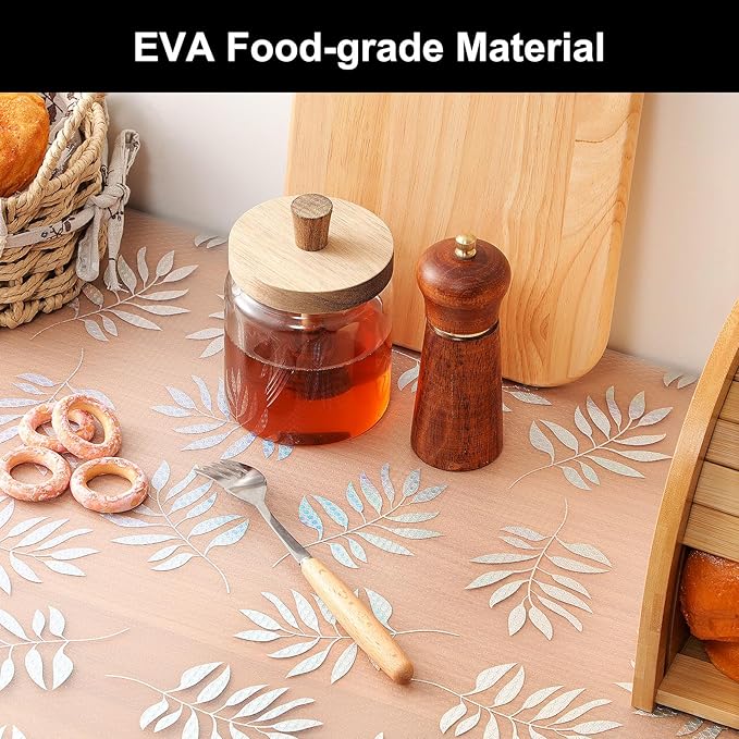 Cooyes Shelf Liner – Premium Non-Adhesive Cabinet & Drawer Liner for Kitchen – Waterproof Shelf Paper with Modern Pattern – Durable EVA Cabinet Mat – Easy to Cut （17.5" W x 78.7" L）