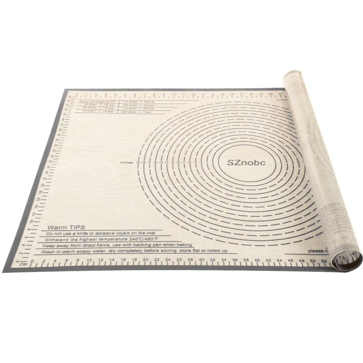 Silicone Pastry Mat 34X26 inch Baking Mat for Rolling Dough