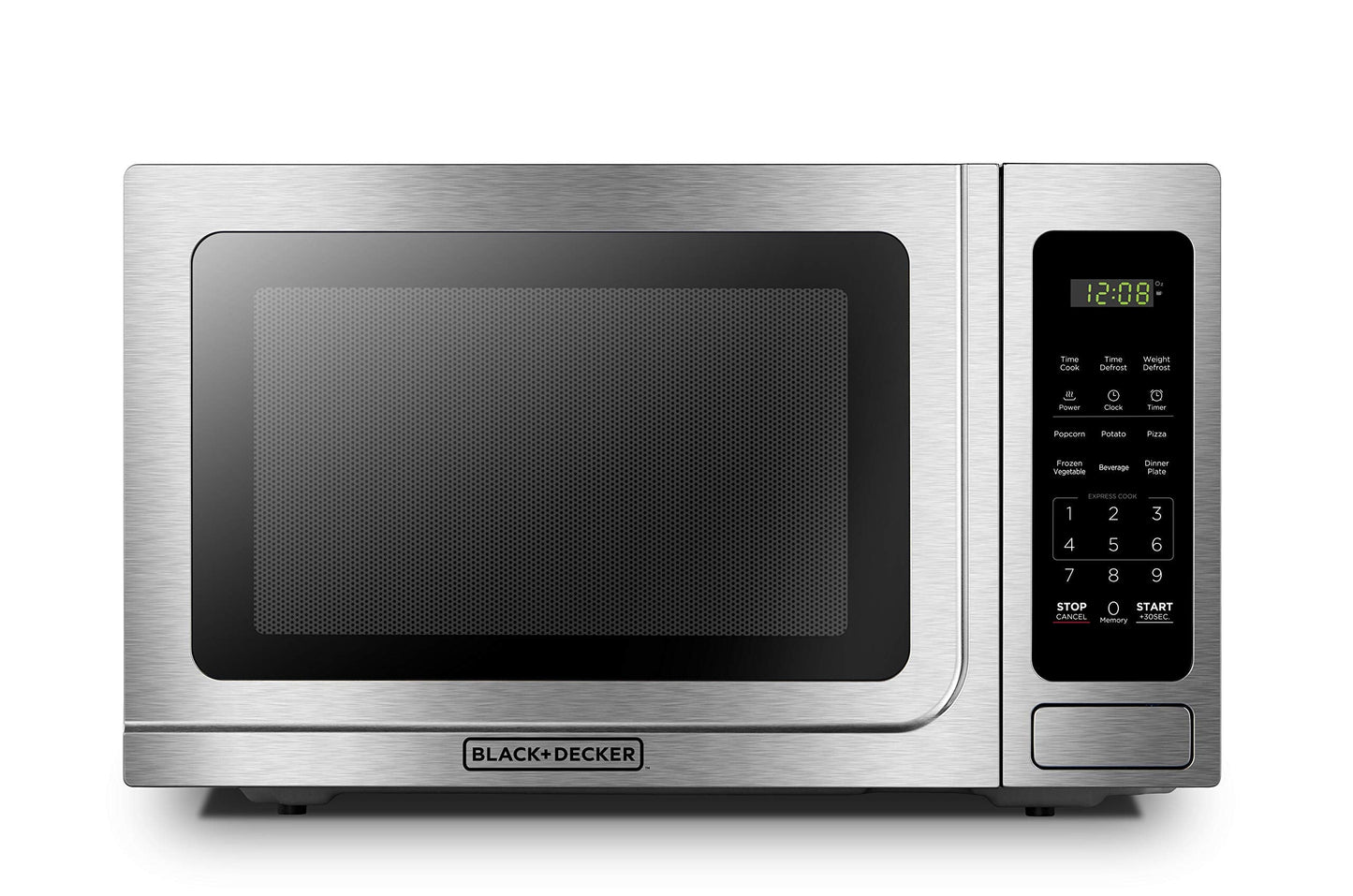 BLACK+DECKER Countertop Microwave Oven, 0.9 Cu.Ft, 900W, Stainless Steel