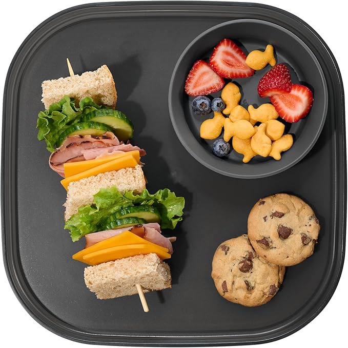 madesmart Dipware Dinner Plate, Carbon