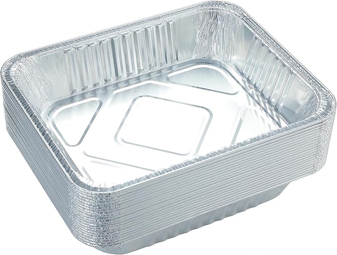 Waytiffer 20pack Aluminum Pans,9x13 Disposable Half Size Foil Pans