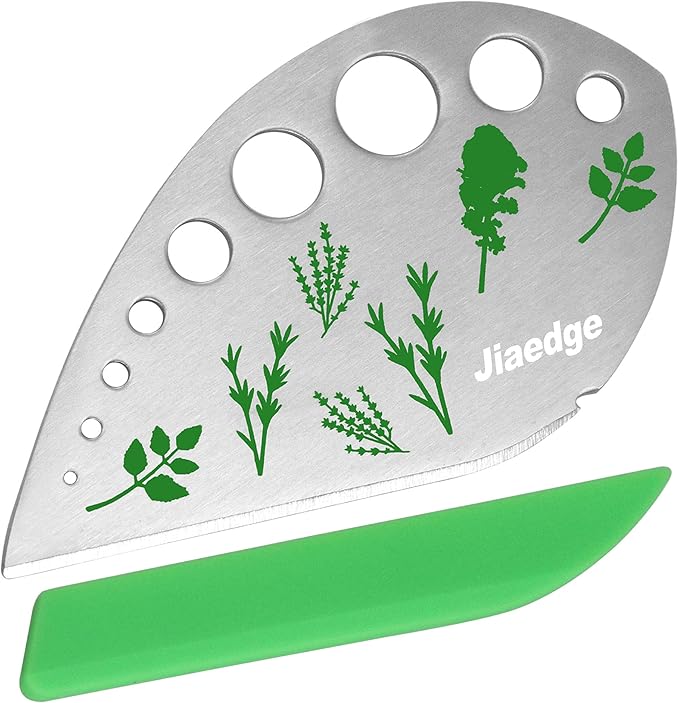 Herb Stripper 9 Holes, 2 Pcs Herbs Destemmer, Stainless Steel Kitchen Gadgets, Vegetable Leaf Stripping Tool, Stem Remover, Looseleaf Trimmer, Greens Separator, Rose Thorn Scraper, Herbalist Supplies