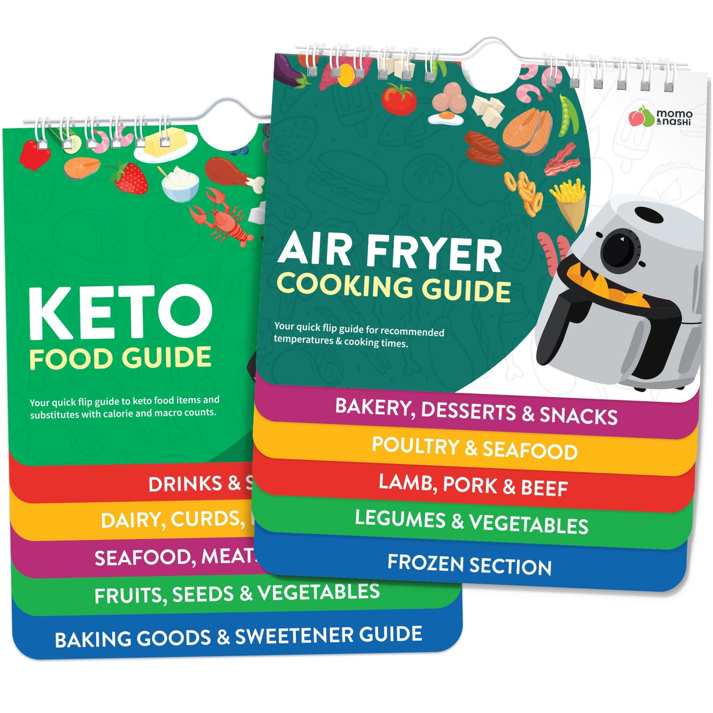 Air Fryer Cheat Sheet Magnets Booklet - Air Fryer Cookbook for Beginners - Air Fryer Liners - Air Fryers Kitchen Gifts Gadgets 2026 - Air Fryer Accessories Cook Books Kitchen+Gadgets Cooking Guide
