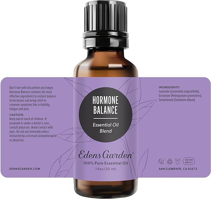 Edens Garden Hormone Balance Essential Oil Blend- 100% Pure Premium Grade, Undiluted, Natural, Therapeutic, Aromatherapy, The Best for Skin, Face, Humidifiers 30 ml (1 fl oz)
