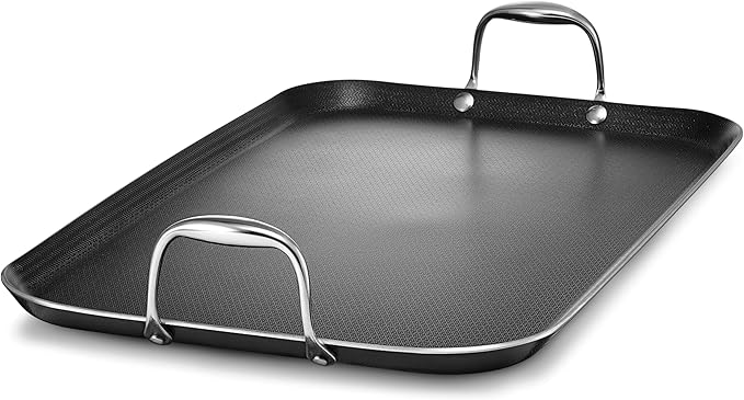 HexClad 13" Hybrid Nonstick Griddle Pan, BBQ, Dishwasher and Oven Safe