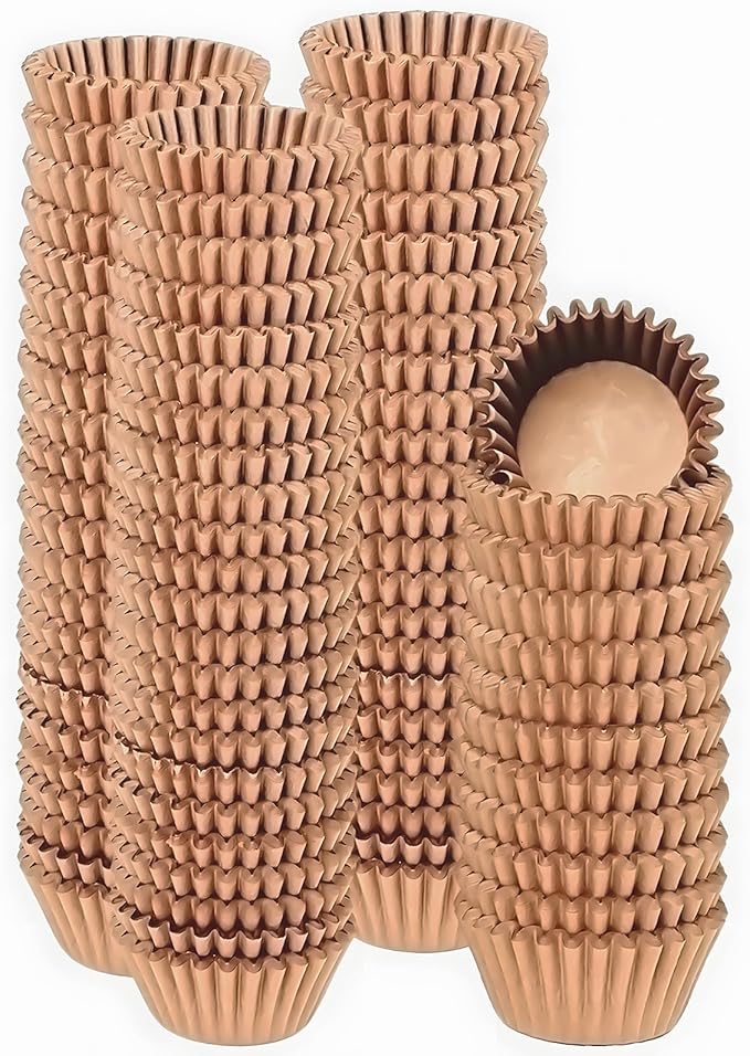 qiqee Coffee Cupcake Liners, 300 Count, Jumbo Size