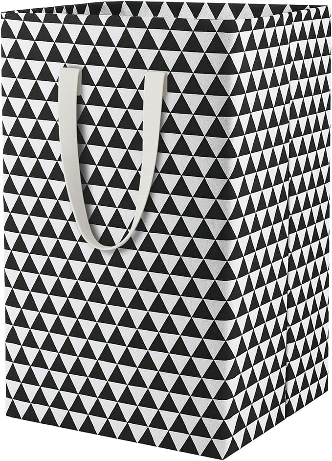 75L Waterproof Laundry Hamper Collapsible Laundry Basket Cotton Handle Laundry Bag Large Clothes Storage Toy Organization for Bathroom Bedroom Laundryroom College Dorms