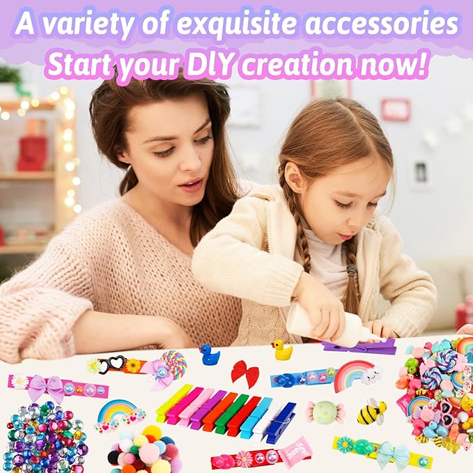 80 Set Cheer Pins Spirit Clips Clothes Wooden Pins for Backpacks Include 90 Mini Resin Animals 30 Mini Bows 500 Beads Cheer Clothespins Decorations Ribbon Team Classroom Cheer Gifts Bulk（Blue）