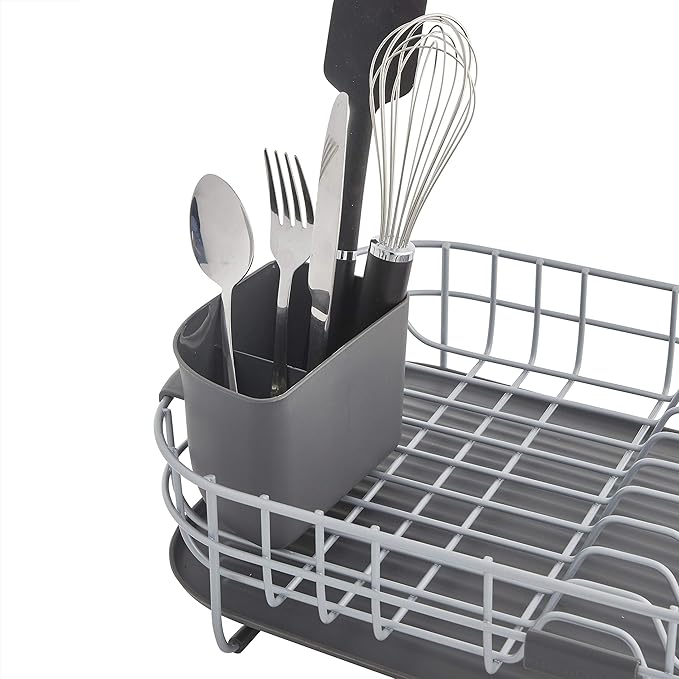 KitchenAid Low Profile Carbon Steel Dishrack, one size, Charcoal