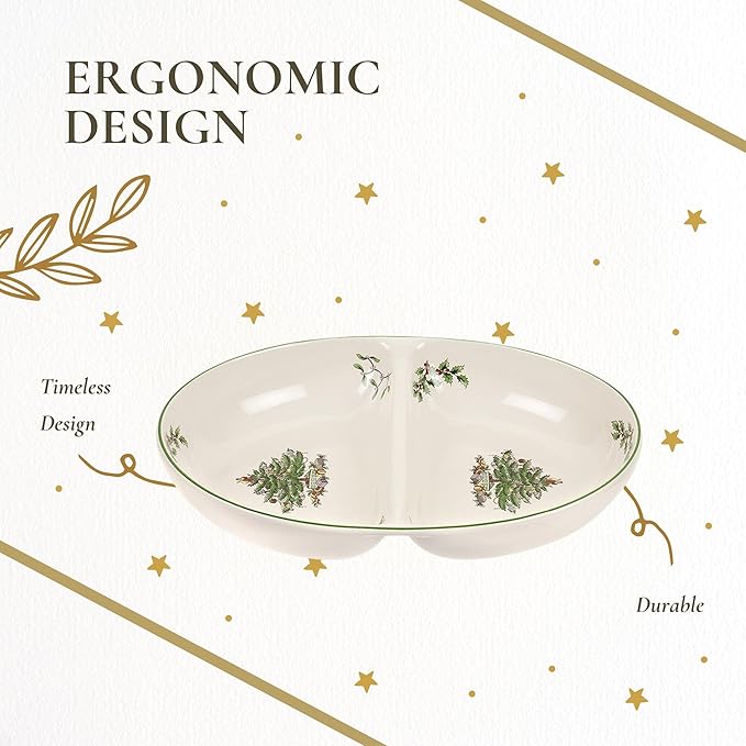Spode – Christmas Tree – Spode Christmas Tree Divided Dish