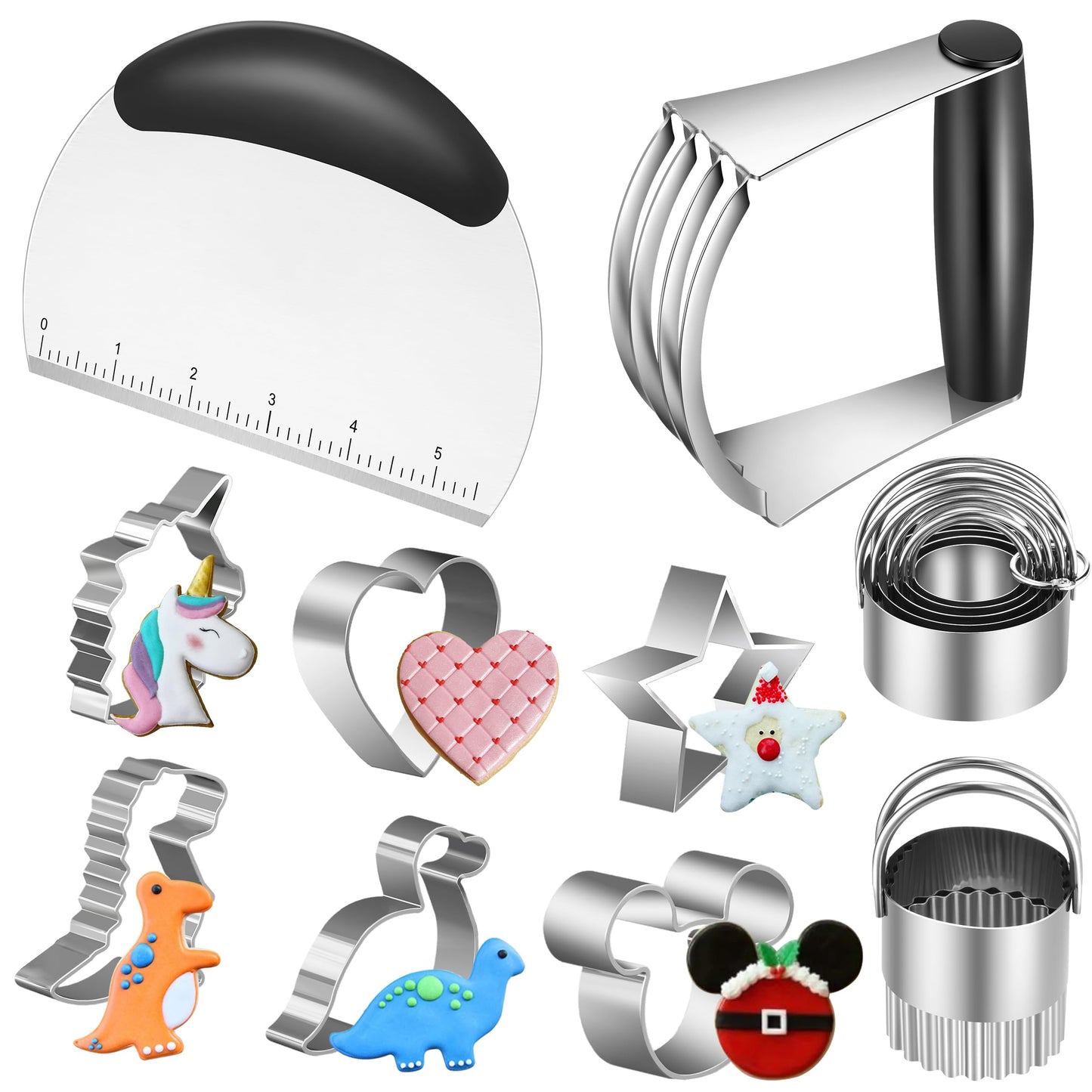 Pastry Cutter, Biscuit Cutter, Dough Scraper, Bread Lame