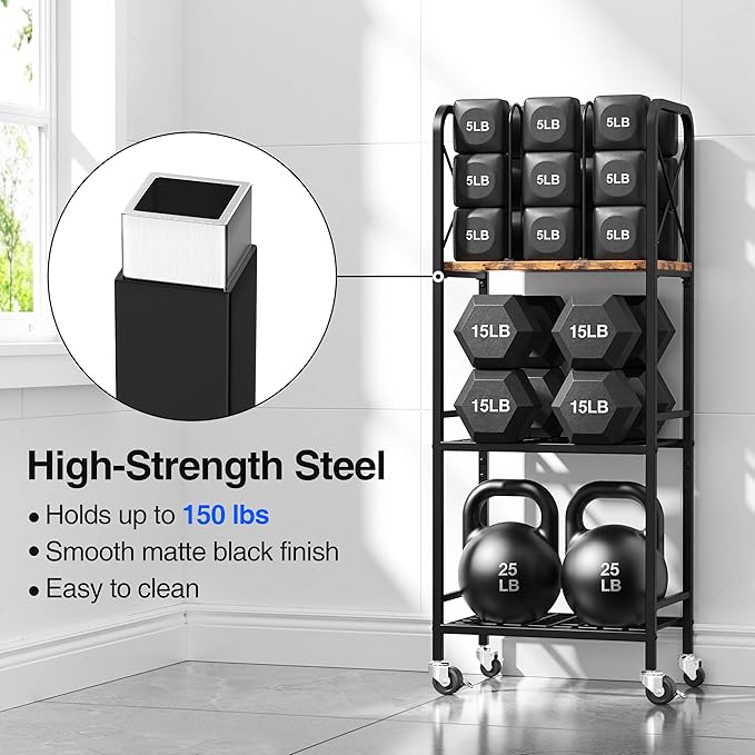 niffgaff 3-Tier Movable Towel Rack, Free-Standing Towel Holder with M-Shaped Detachable Dividers, for Bathroom, Pool