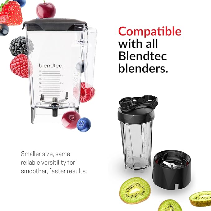 Blendtec 90oz WildSide Jar, 36oz Blending Capacity, Clear