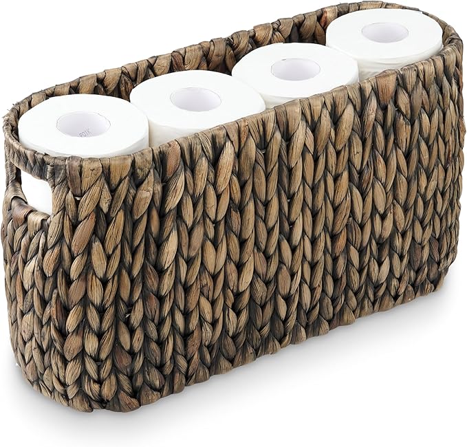 Black Toilet Paper Storage Basket