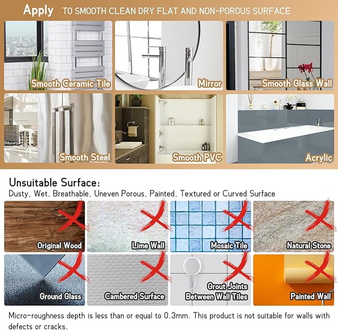 LEVERLOC Shower Caddy Suction Cup 2 Pack, Shower Organizer Removable Bathroom Shelf, Storage Suction Powerful Max Hold 22lbs Bathroom Caddy Waterproof Holder, Gray
