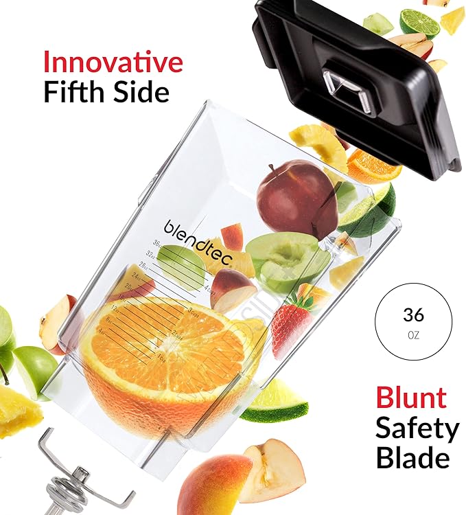 Blendtec 90oz WildSide Jar, 36oz Blending Capacity, Clear