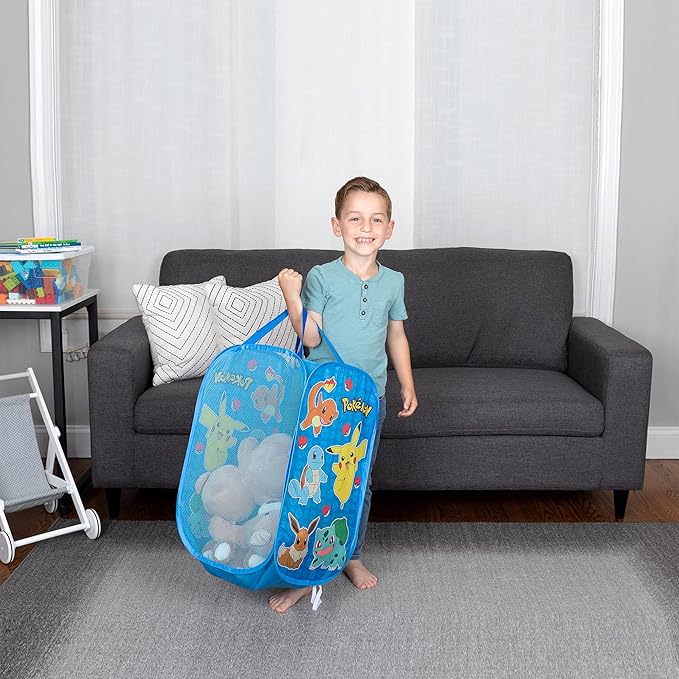 Franco Kids Room Collapsible Storage Bin Pop Up Hamper, One Size, Pokemon