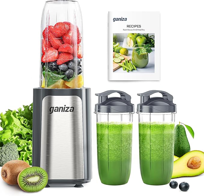 Ganiza Smoothie Blender, 14Pcs Portable Personal Blender Shakes & Smoothies