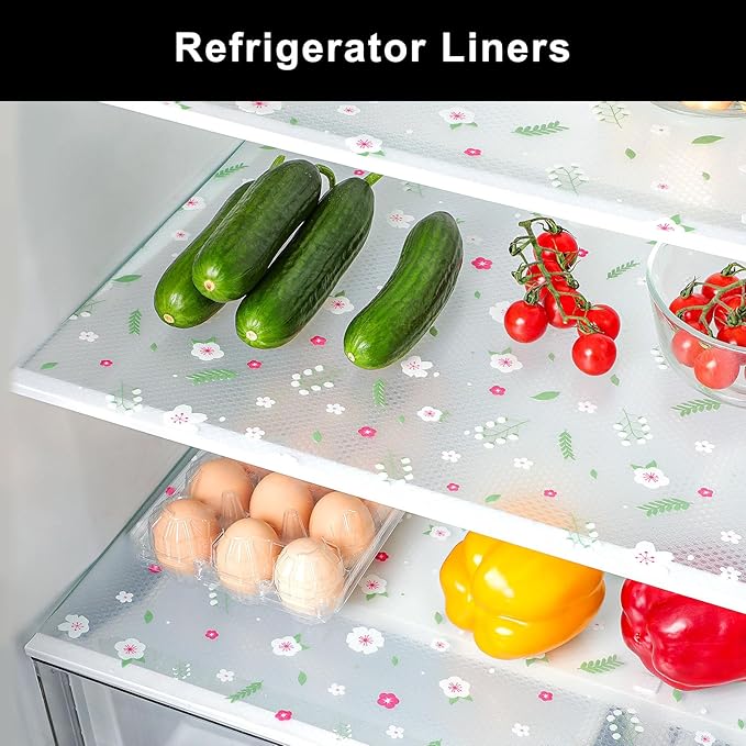 Cooyes Shelf Liner – Premium Non-Adhesive Cabinet & Drawer Liner for Kitchen – Waterproof Shelf Paper with Modern Pattern – Durable EVA Cabinet Mat – Easy to Cut （12" W x 120" L）
