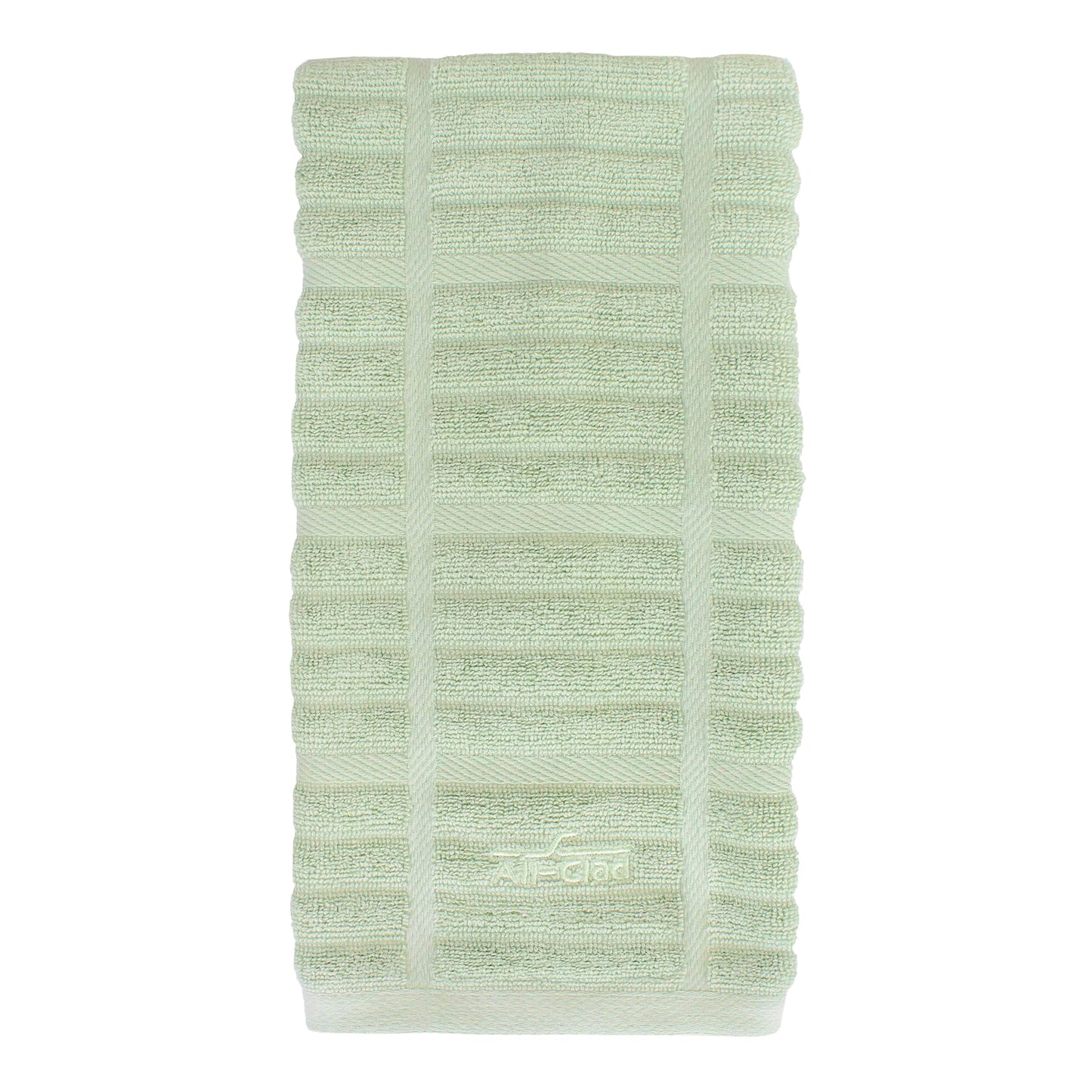 All-Clad Solid Kitchen Towels: Highly Absorbent, Super Soft Long Lasting - 100% Cotton, 17"x30" Tea Towels for Cleaning & Drying Dishes, Pans, Glassware, or Countertops, (2-Pack), Fennel