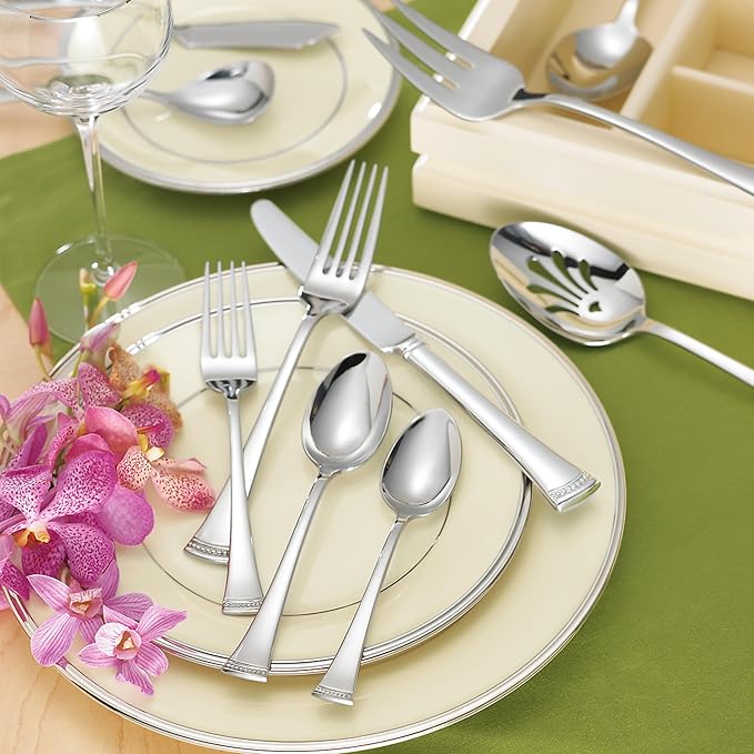 Lenox Portola Steak Knives Silverware Set for 12, Flatware