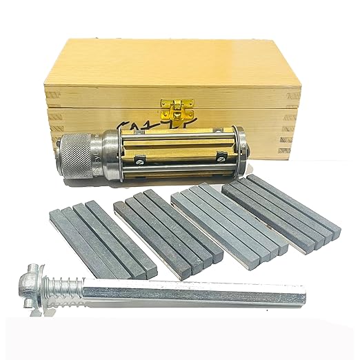 Engine Cylinder Hone Kit with 16 Stones, Adjustable Mandrel 62mm-88mm