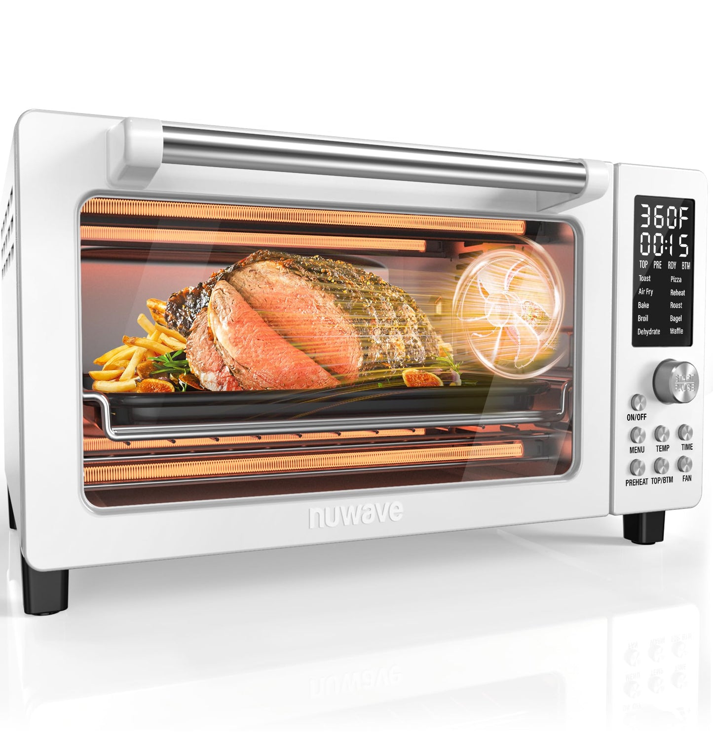 Nuwave Bravo Pro Smart Air Fryer Toaster Oven Countertop Combo