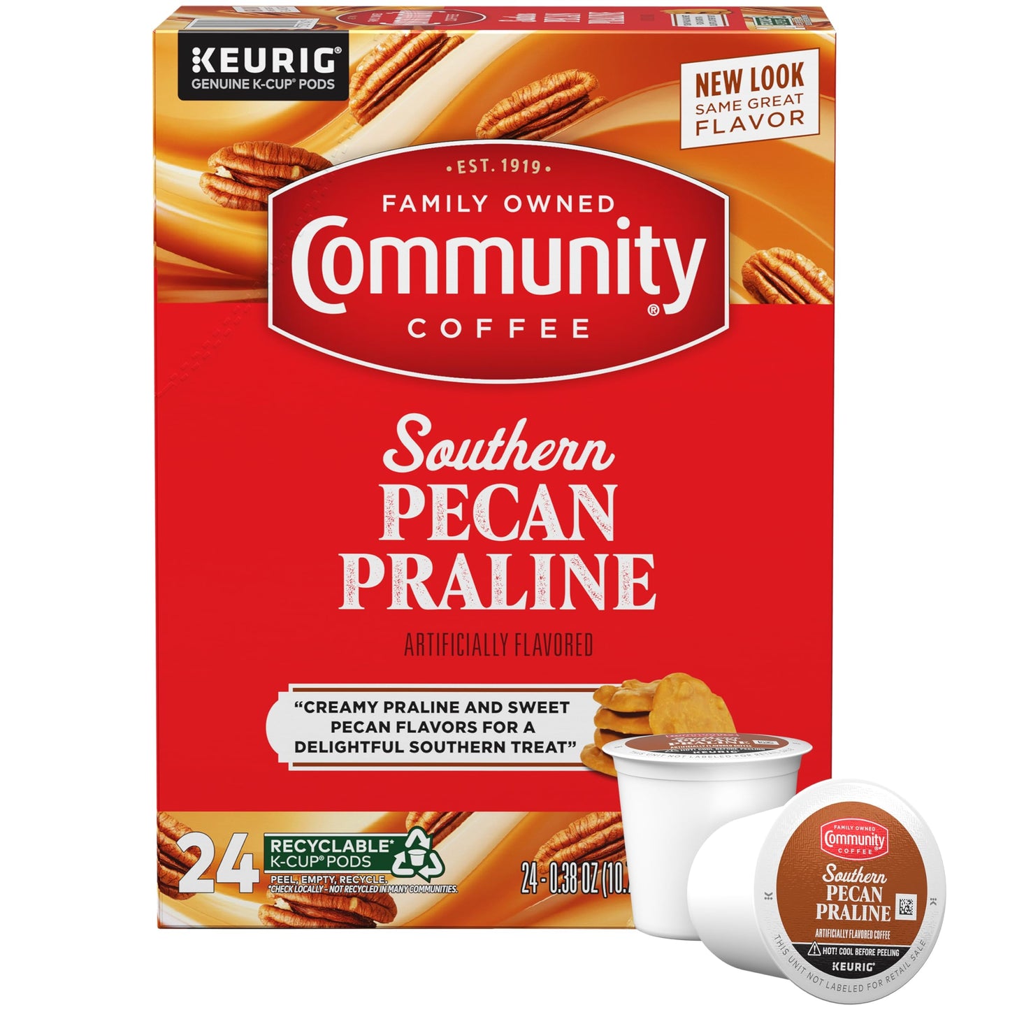 Community Coffee Grandma's Sugar Cookie Keurig K-Cup Pods, Limited Edition Holiday Flavor, Natural Ingredients, 10 Count (Pack of 6)