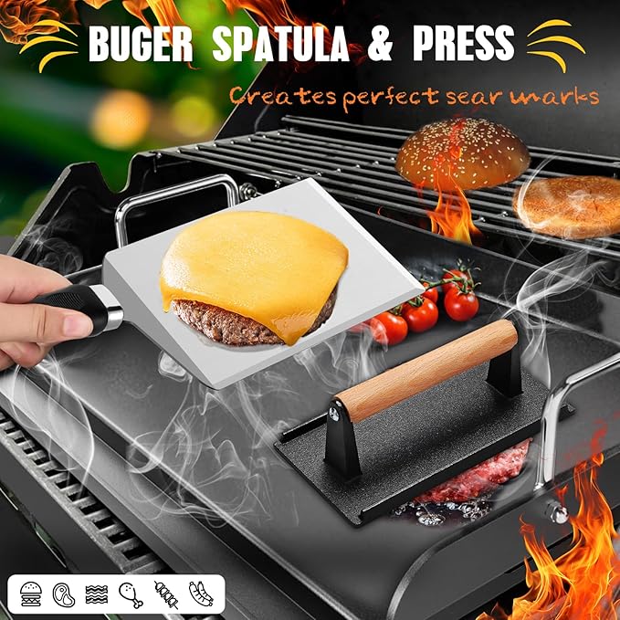 RINPIR 33PCS Griddle Accessories Kit for Blackstone with Melting Dome
