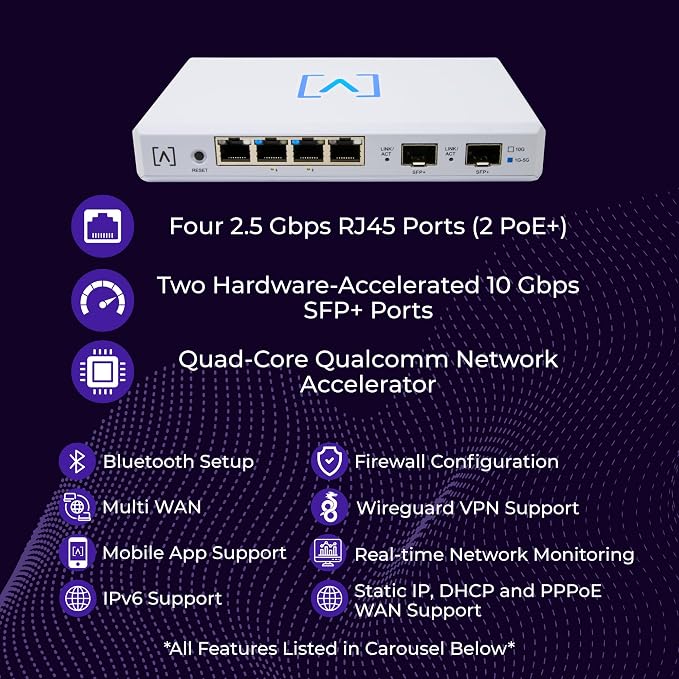 Alta Labs Route10 | 10 Gig Multi-WAN Router | High-Performance Qualcomm