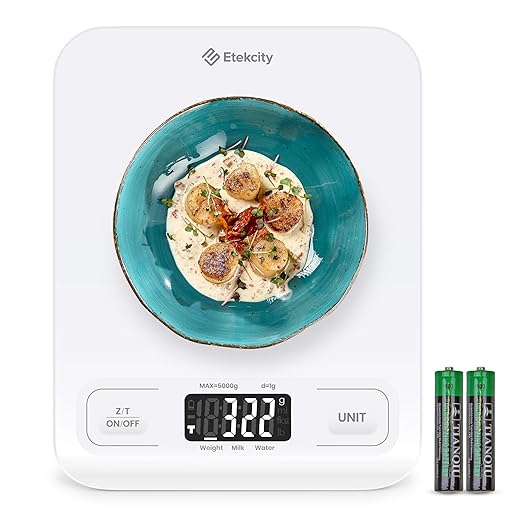 Etekcity Food Kitchen Scale, Digital Grams and Ounces, Medium