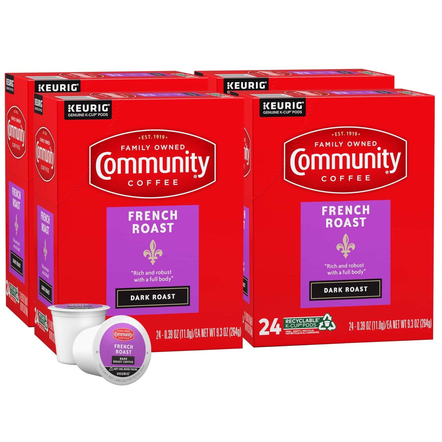 Community Coffee Grandma's Sugar Cookie Keurig K-Cup Pods, Limited Edition Holiday Flavor, Natural Ingredients, 10 Count (Pack of 6)