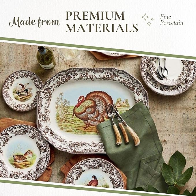 Spode Woodland 5 Piece Place Setting, Pheasant