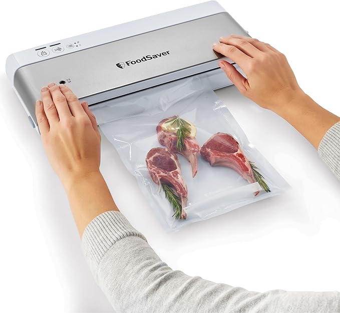 FoodSaver Custom Fit Vacuum Sealer Rolls, Airtight Food Storage and Sous Vide Rolls, BPA-Free, 11 x 16' (Pack of 3)