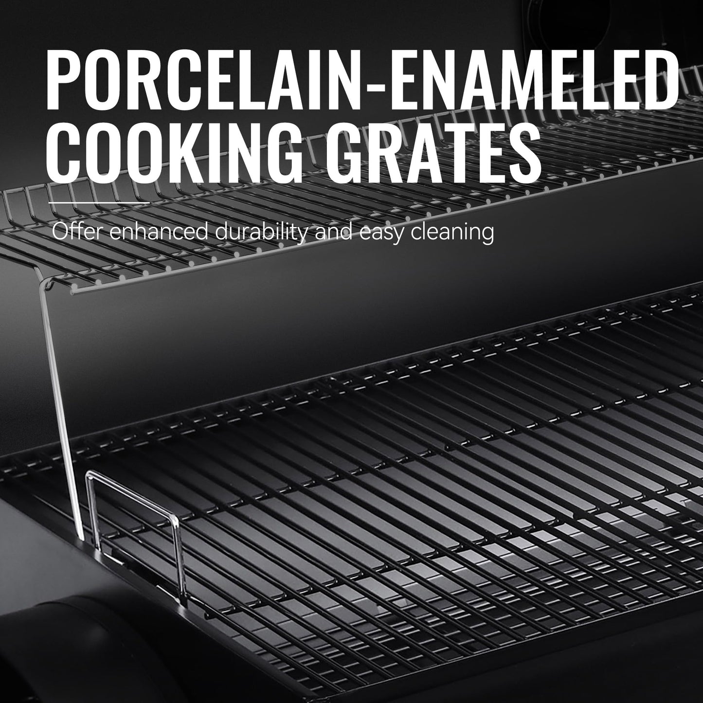 Royal Gourmet CC2036F Barrel Charcoal Grill with Offset Smoker, Outdoor BBQ Grill with 1200 Sq. In. Grilling Area for Large Event Gathering, Black
