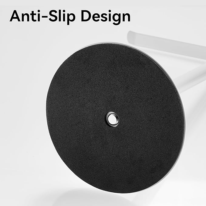 White Hand Towel Holder Stand – Countertop T-Shaped Stainless Steel Towel Rack with Non-Slip Base for Vanity and Kitchen