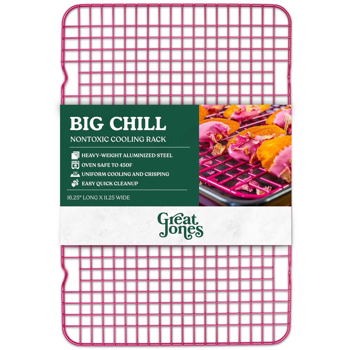 Great Jones Non Stick Wire Cooling Rack (Blueberry) – Fits Half Sheet