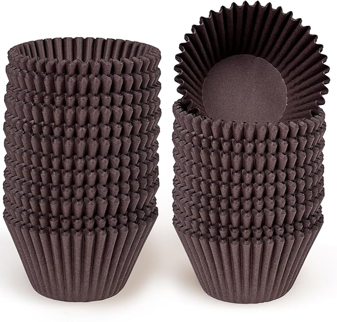qiqee Coffee Cupcake Liners, 300 Count, Jumbo Size