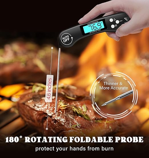 DOQAUS Digital Meat Thermometer, Instant Read Food Thermometer for Cooking