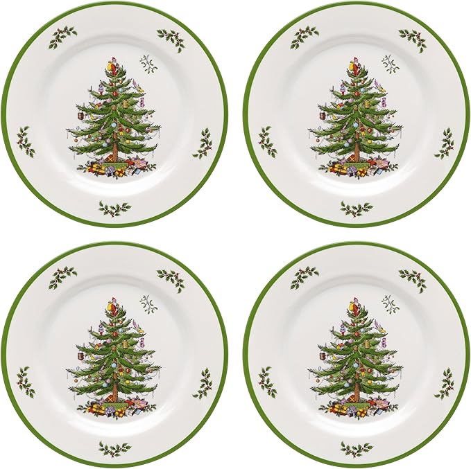 Spode – Christmas Tree – Christmas Tree Melamine 12-Piece Dinnerware Set