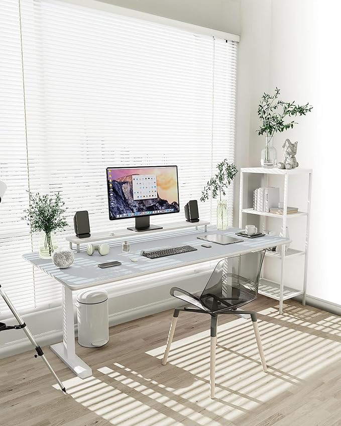 YSAGi Non-Slip Leather Desk Pad XL Size, Waterproof Laptop Computer Desk