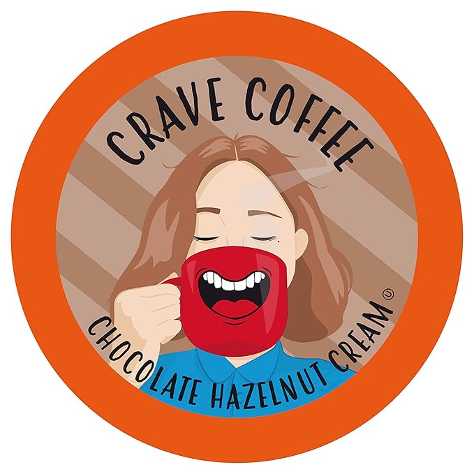 Crave Beverages Flavored Coffee Pods Sampler, Compatible with 2.0 K-Cup Brewers, Assorted Variety Pack, 40 Count (Pack of 1)