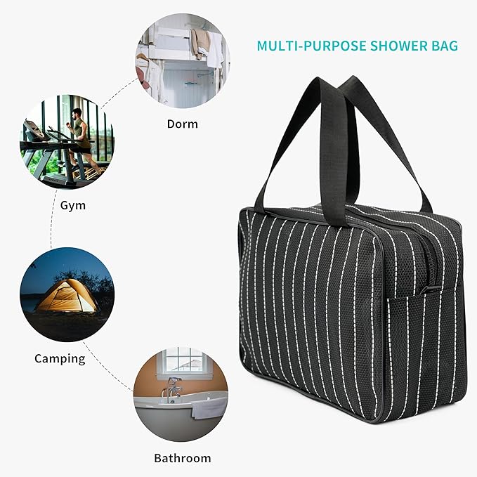 Mesh Shower Caddy Bag for Bathroom Gym Camping Portable Travel Mesh Toiletry Bag for Women Men