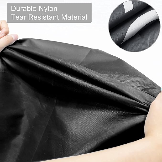 Sylfairy 2 Pack Extra Large Travel Laundry Bag, 24" x 36" Rip-Stop Dirty Clothes Organizer with Drawstring, Heavy Duty Travel Laundry Bag, Large Laundry Hamper Liner, Machine Wash (Navy+Black)