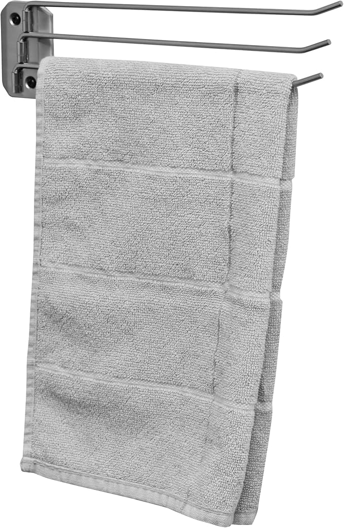 Decko #38190 Swing Arm Kitchen Towel Rack, Chrome