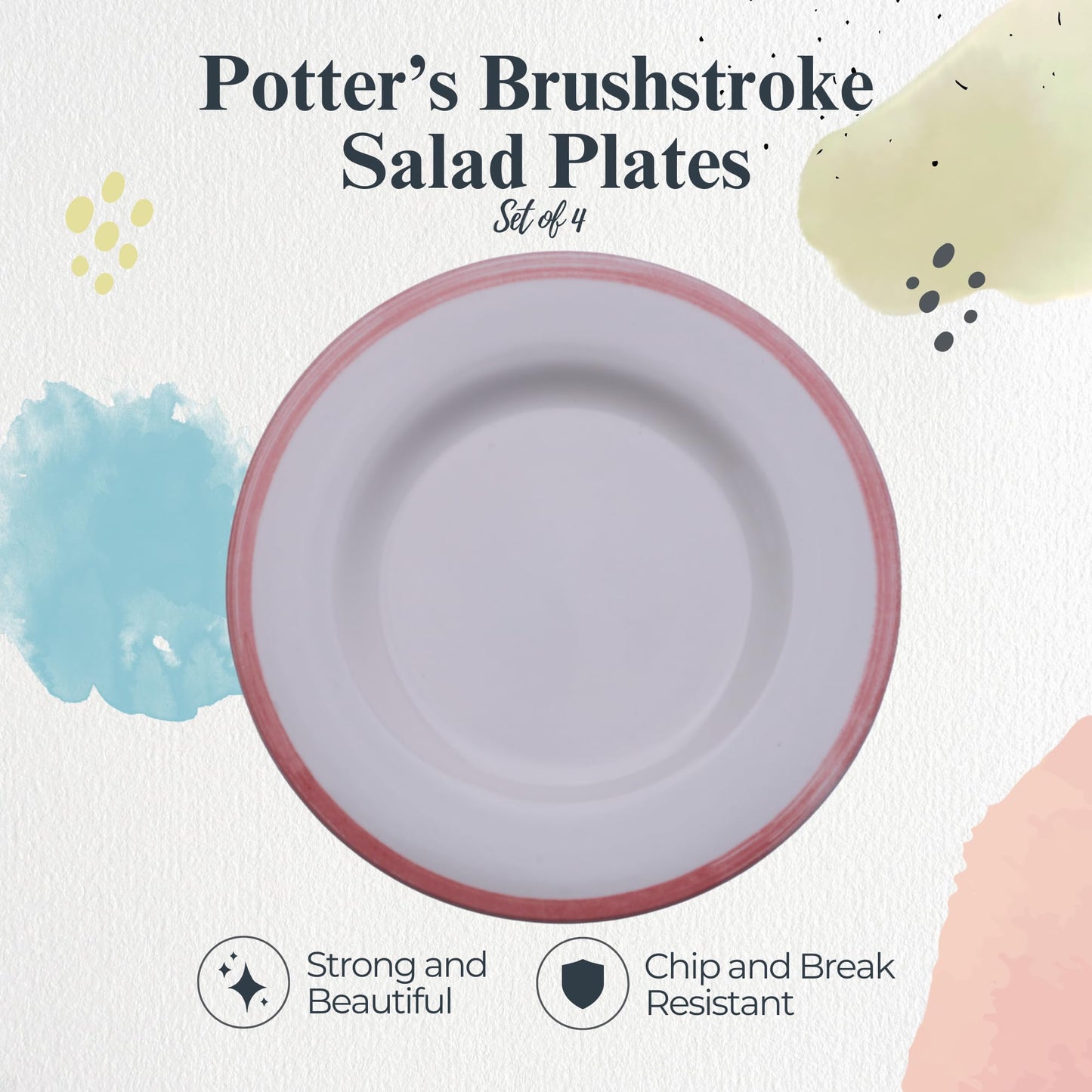 Portmeirion Potter's Mist Dinner Plate - Blue, Set of 4
