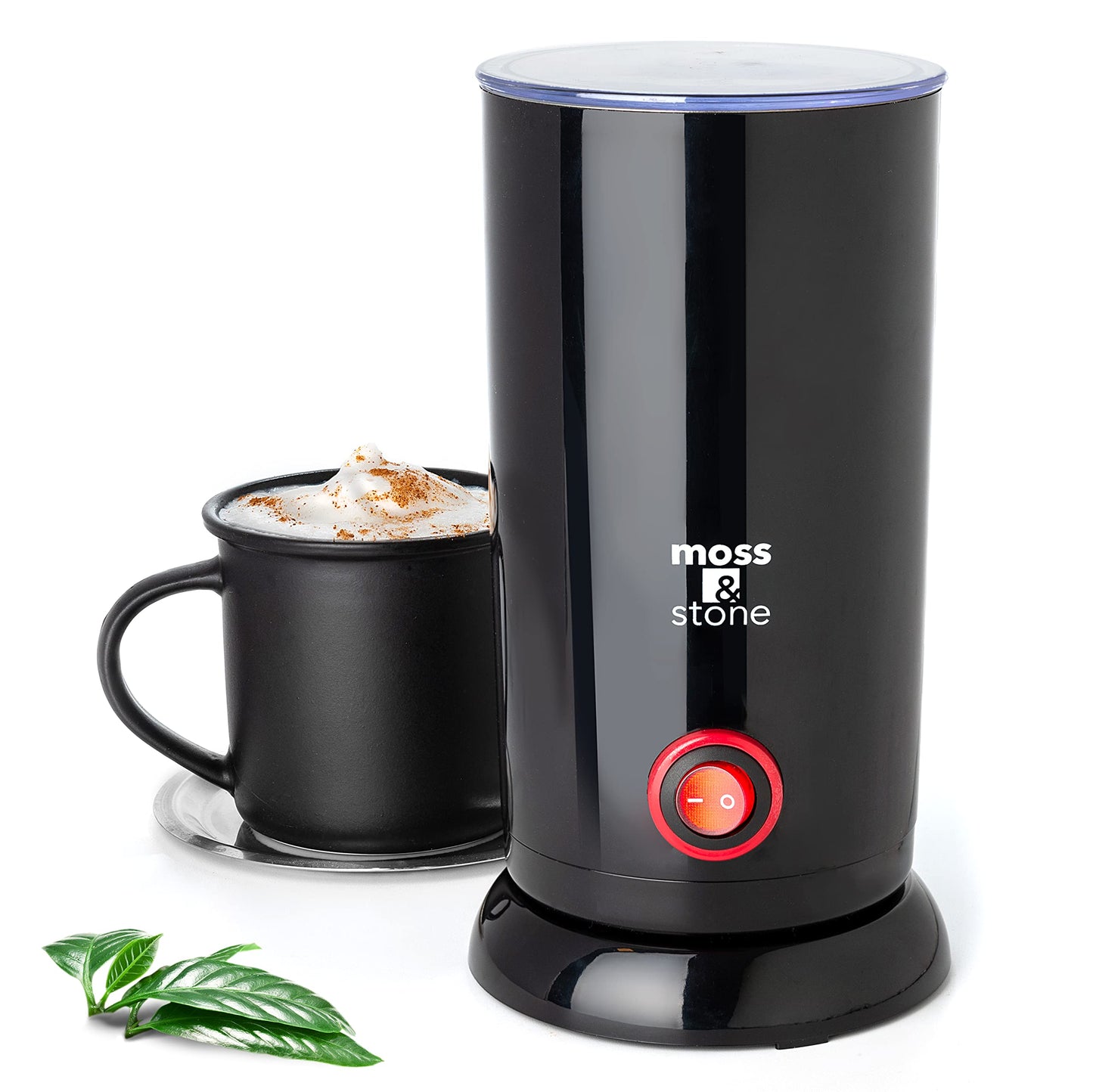 Moss & Stone Electric Milk Frother & Milk Warmer for Latte & Cappuccino